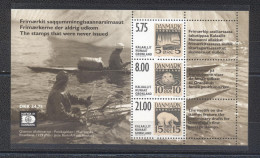Groenland 2001- Stamp Exhibition Hafnia '01 Unpublished Stamps M/Sheet - Unused Stamps