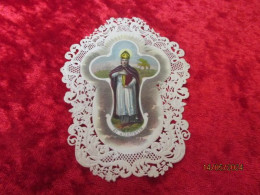 Holy Card Lace,kanten Prentje, Santino, Saint Augustin - Devotion Images