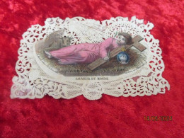 Holy Card Lace,kanten Prentje, Santino, Sauveur Du Monde, - Devotion Images