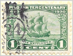 U.S. Stamps Scott# 548 Pilgrim Tercentenary Issue 1920 Used - Used Stamps