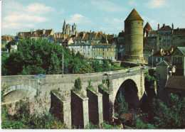 Semur-en-Auxois - Vue Générale - Le Pont Et La Tour De L'Orle D'Or - Semur