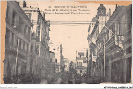 AGTP5-0346-GRECE- SALONIQUE - Souvenir De Salonique - Place De La Liberté Et Rue Venizelos  - Griechenland