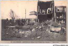 AGTP5-0348-GRECE- SALONIQUE - Quartier En Ruine à Proximité Des Quais - Aout 1917 - Grecia