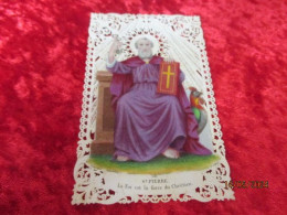 Holy Card Lace,kanten Prentje, Santino, St Pierre, Edit Villemur Nr 1048 - Images Religieuses