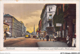 AGTP1-0018-ALLEMAGNE - KARLSRUHE - Kaiserstrasse Mit Technischer Hochschule  - Karlsruhe