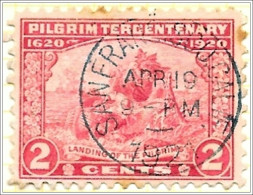 U.S. Stamps Scott# 549 Pilgrim Tercentenary Issue 1920 Used - Oblitérés