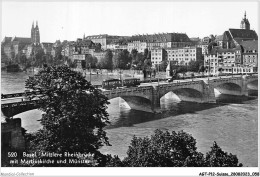 AGTP12-0898-SUISSE - BASEL - Mittlere Rheinbrucke Mit Martinskirche Und Munster  - Basel