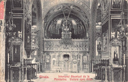 AGTP11-0845-ROUMANIE - SINAIA - Interiorul Bisericei De La Monastire - Vedere Spre Altar - Romania