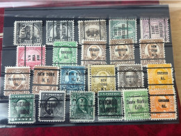 USA Klassiker Vorausentwertungen Lot An Briefmarken . - Used Stamps