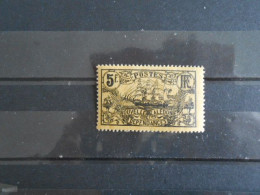 NOUVELLE-CALEDONIE YT 104 VOILIER 5f. Noir S.orange* - Unused Stamps