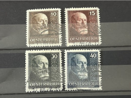 Österreich Hainisch Mi - Nr. 494 - 497 . Gestempelt . - Usati