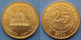 NICARAGUA - 25 Centavos 2014 KM# 104 Monetary Reform (1912) - Edelweiss Coins - Nicaragua