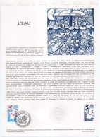 - Document Premier Jour L'EAU - CHATEAUNEUF LES MARTIGUES 14.3.1981 - - Documents Of Postal Services