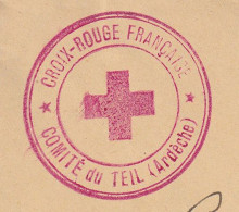 Lettre Obl 1941 .- Cachet CRF Comité Du Teil (Ardèche) - 1921-1960: Modern Period