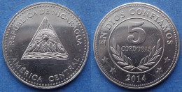 NICARAGUA - 5 Cordobas 2014 KM# 90a Monetary Reform (1912) - Edelweiss Coins - Nicaragua