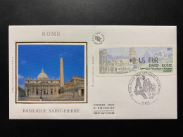 Enveloppe 1er Jour Soie "Vignette LISA - Salon Philatélique D'Automne" - 07/11/2002 - Rome - 2000-2009