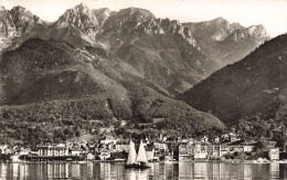 SUISSE - St Gingolph (France-Suisse) -  Et Le Grammont (2175 M) - La Ville - Bateaux - Carte Postale - Saint-Gingolph