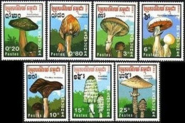 Cambodia 970-976,MNH.Michel 1048-1054. Mushrooms 1989. - Cambodja