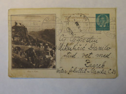 YUGOSLAVIA MOUNTAIN ILLUSTRATED POSTAL CARD 1938 - Autres & Non Classés