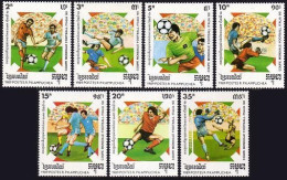 Cambodia 921-927,928,MNH.Michel 999-1005,Bl.162. World Soccer Cup Italy-1994. - Cambogia