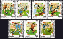 Cambodia 921-927,928,MNH.Michel 999-1005,Bl.162. World Soccer Cup Italy-1994. - Cambodge