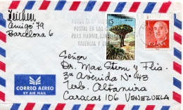 78811 - Spanien - 1973 - 15Ptas Drachenblutbaum MiF A LpBf BARCELONA - ... -> Venezuela - Cartas & Documentos