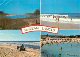 MIMIZAN LANDES .  CP Multivues - Mimizan Plage