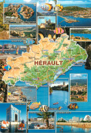 HERAULT . Carte Géogaphique Multivues - Autres & Non Classés