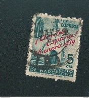 N°  39 Timbre Espagne Barcelone Hotel De Ville  Timbre (1938) Oblitéré - Used Stamps