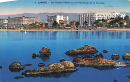 [-5%] FRANCE - Cannes - Les Grands Hôtels Sur La Promenade De La Croisette - Carte Postale Ancienne - Cannes
