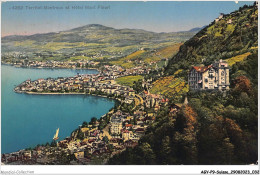 AGYP9-0825-SUISSE - MONTREUX - Territet- Montreux Et Hotel Mont Fleur - Sonstige & Ohne Zuordnung