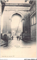 AGYP7-0692-SUISSE - FRIBOURG - Entrée Du Grand Pont Suspendu - Fribourg