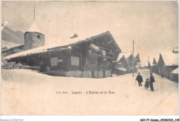 AGYP7-0690-SUISSE - LEYSIN - L'église Et La Rue  - Altri & Non Classificati