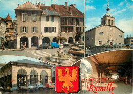 RUMILLY . CP Multivues . ( Voitures Garées RENAULT 4 4L ET Commerciale ) - Rumilly