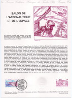 - Document Premier Jour LE SALON DE L'AÉRONAUTIQUE ET DE L'ESPACE - LE BOURGET 6.6.1981 - - Otros (Aire)