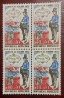 France 1970 Neufs N** Bloc De 4 Timbres YT N° 1632 Facteur De Ville - Mint/Hinged