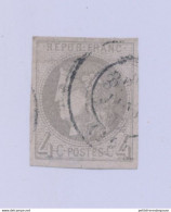 FRANCE Bordeaux 4c YT N°41b Type 17 Oblitéré - Signé Calves - Cote 400E - 1870 Ausgabe Bordeaux