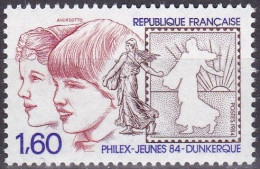 Frankreich, 1984, Mi.Nr. 2440, MNH **,   Jugend-Briefmarkenausstellung,  Exposition De Timbres Pour Les Jeunes, - Ungebraucht