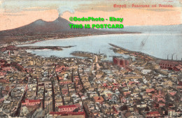 R358140 Napoli. Panorama Col Vesuvio. Trampetti E Migliaccio. 1911 - World