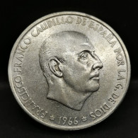 100 PESETAS ARGENT FRANCO 1966 ESPAGNE / SPAIN - 100 Pesetas