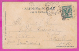 294093 / Italy - VENEZIA - Il Molo - Palazzo Ducale E Gendola PC 1905 Napoli USED 5 Cent. Eagle With Coat Of Arms - Storia Postale