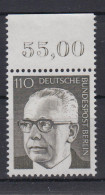Berlin 428 Mit Oberrand Dr. Gustav Heinemann 110 Pf Postfrisch - Other & Unclassified