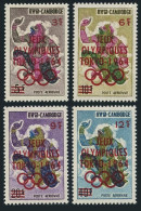 Cambodia C24-C27, MNH. Michel 174-177. Olympics Tokyo-1964. Hanuman-Monkey. - Cambodia
