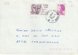 CAD  PORTE AVION   FOCH    /  N°  2184 + N°2355 - Manual Postmarks