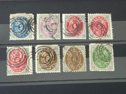 Dänemark Ziffer Stempellot Der Mi - Nr. 16 - 20 . - Used Stamps