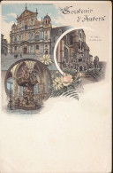 ANTWERPEN      SOUVENIR D'ANVERS      LITHOGRAPHIE         2 SCANS - Antwerpen