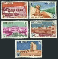 Cambodia 101-105, Hinged. Mi 132-136. Foreign Aid 1961. Power Station, Hospital, - Cambodja