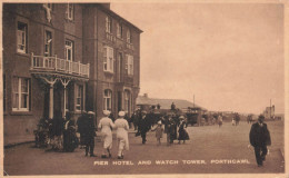 MIKIBP12-053- ROYAUME UNI PAYS DE GALLES PIER HOTEL AND WATCH TOWER PORTHCAWL - Altri & Non Classificati