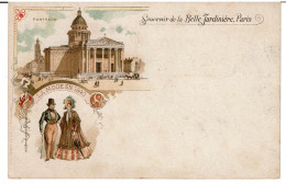 ILLUSTRATEUR  Non Signé  - ART NOUVEAU - SOUVENIR De La BELLE JARDINIERE  - PANTHEON -  LA MODE EN 1840 - Non Classificati