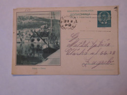 YUGOSLAVIA SHIP ILLUSTRATED POSTAL CARD 1939 - Other & Unclassified